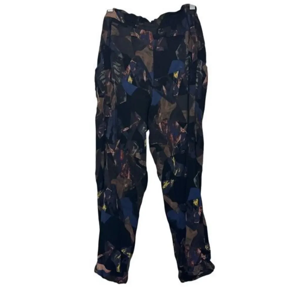 Aritzia Wilfred Abstract Jogger Pants Small Tapered Leg Drawstring Comfort